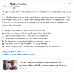Post linkedin