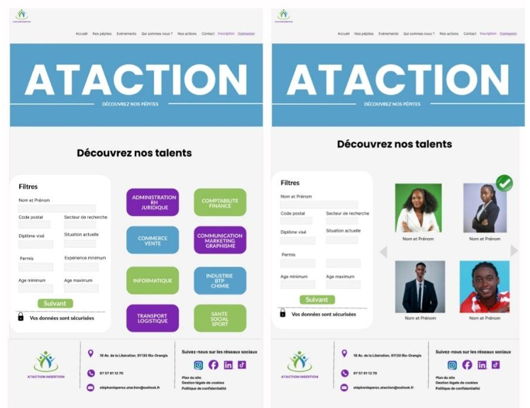 rassemblement de pages