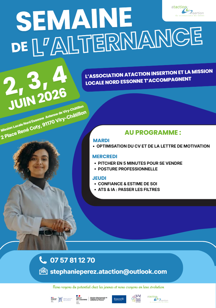 affiche semaine de l'alternance